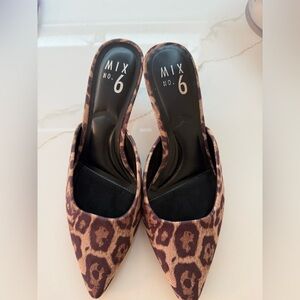 Mix No. 6 Leopard Print Women's kitten heel